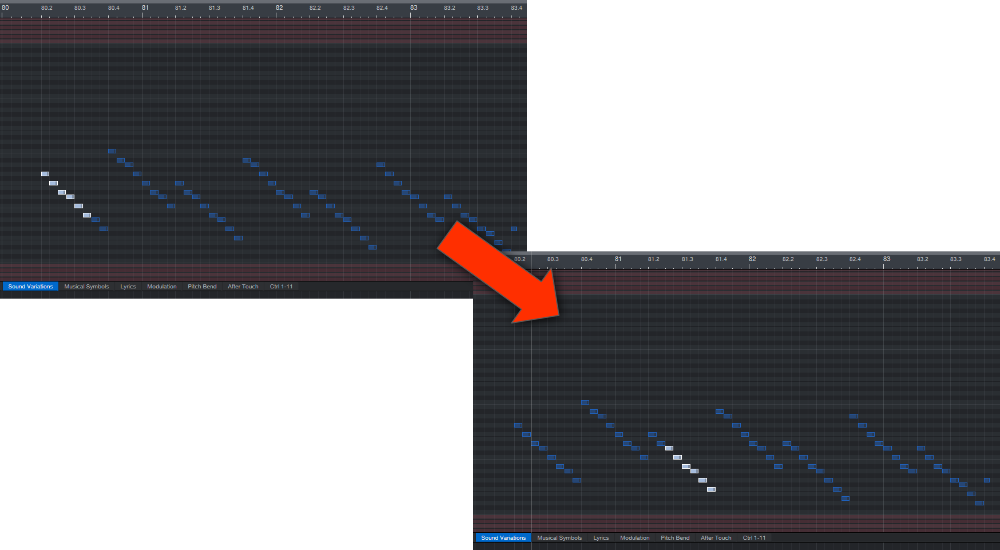 Find similar notes